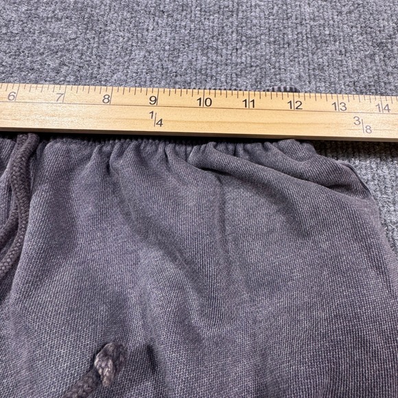 Zara Womens Wide Leg Sweatpants Faded Black 100% Cotton Raw Hem Size S Small - Picture 6 of 7